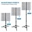 Eastdone Braiding Hair Rack Standing Extension Holder Hanger, 144 Pegs Divider for Separator Stand Display (Black)