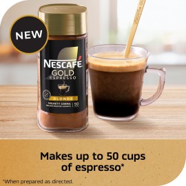 NESCAF Gold Espresso Blonde, Instant Coffee, 3.5 oz NESCAF Gold Espresso Blonde, Instant Coffee, 3.5 oz