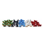Meeple Source Easy-Pack of Painted Wood Bird Action Markers for Wingspan, Set C, 40 Pieces