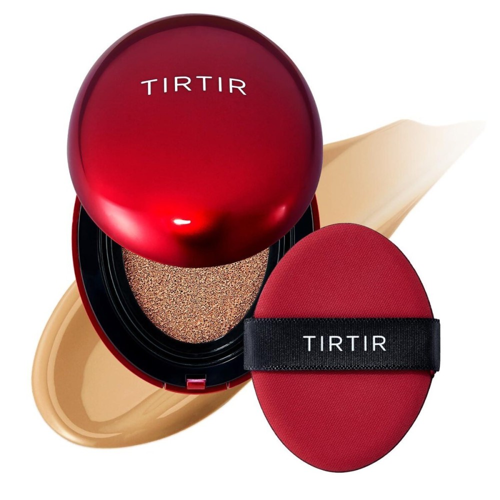 TIRTIR Mask Fit Red Cushion Foundation | Full coverage, Weightless, Skin fit, Satin Glow Finish, Korean Makeup Cushion Foundation (29N Natural Beige, 0.63 Fl Oz) TIRTIR Mask Fit Red Cushion Foundation | Full coverage, Weightless, Skin fit, Satin Glow Finish, Korean Makeup Cushion Foundation (29N Natural Beige, 0.63 Fl Oz)