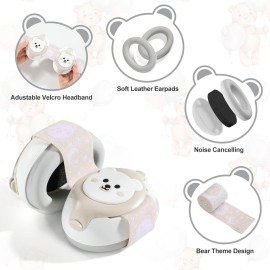 YomauiYee Baby Headphones-Infant Ear Protection for Babies 0-36 Months, 25dB NRR Baby Noise Cancelling Headphones with Little Bear Design,Travel Essentials for Airplane/Improves Sleep/Outdoor YomauiYee Baby Headphones-Infant Ear Protection for Babies 0-36 Months, 25dB NRR Baby Noise Cancelling Headphones with Little Bear Design,Travel Essentials for Airplane/Improves Sleep/Outdoor