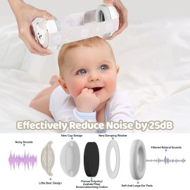 YomauiYee Baby Headphones-Infant Ear Protection for Babies 0-36 Months, 25dB NRR Baby Noise Cancelling Headphones with Little Bear Design,Travel Essentials for Airplane/Improves Sleep/Outdoor YomauiYee Baby Headphones-Infant Ear Protection for Babies 0-36 Months, 25dB NRR Baby Noise Cancelling Headphones with Little Bear Design,Travel Essentials for Airplane/Improves Sleep/Outdoor
