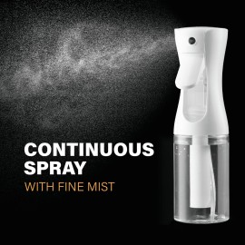 2 Pack Continuous Spray Bottles - Ultra Fine Mist Sprayer | Water Spray Bottle For Hair Mister Spray Bottle | Hair Spray Bottles For Hairstyling, Cleaning, Salons - 2pk 6.8 OZ / 200 ML 2 Pack Continuous Spray Bottles - Ultra Fine Mist Sprayer | Water Spray Bottle For Hair Mister Spray Bottle | Hair Spray Bottles For Hairstyling, Cleaning, Salons - 2pk 6.8 OZ / 200 ML