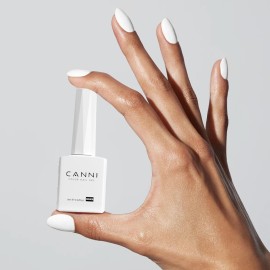 CANNI White Gel Nail Polish, 1Pcs White Gel Polish Pure White Color Nail Polish Gel High Gloss Soak Off U V Gel Nail French Nail Manicure Salon DIY CANNI White Gel Nail Polish, 1Pcs White Gel Polish Pure White Color Nail Polish Gel High Gloss Soak Off U V Gel Nail French Nail Manicure Salon DIY
