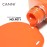CANNI Bright Orange Gel Nail Polish, 1Pcs Orange Gel Polish Color High Gloss Soak Off U V Nail Manicure Salon DIY