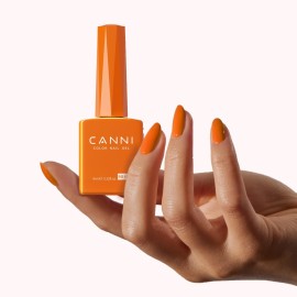 CANNI Bright Orange Gel Nail Polish, 1Pcs Orange Gel Polish Color High Gloss Soak Off U V Nail Manicure Salon DIY CANNI Bright Orange Gel Nail Polish, 1Pcs Orange Gel Polish Color High Gloss Soak Off U V Nail Manicure Salon DIY