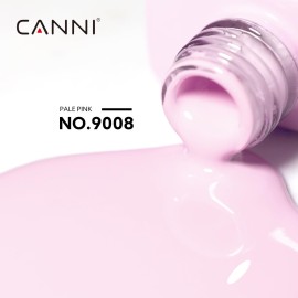 CANNI Light Pink Gel Nail Polish, 1Pcs Baby Pink Gel Polish Soft Pale Color High Gloss Soak Off U V Nail Manicure Salon DIY