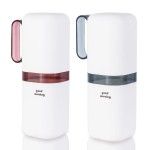 Toothbrush Travel Case,Toothbrush Holder and Rinse Cup with Handle Travel Toothbrush Holder,Multifunctional Toothbrush Cup,Large Capacit Travel Toothbrush Holder with Mouthwash Cup(Purple+Blue)