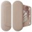 AGIKET Silicone Makeup Brush Holder Travel Cosmetic BagSoft Portable Cosmetic Face Brushes Holder with Upgrade Anti-Fall Out Magnetic Closure, Large Travel Makeup Brush Case - Walnut