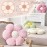 Kcvvcr Pink Flower Pillow, Cute Decorative Flower Shaped Throw Pillow with Faux Rabbit Fur, 14.9 Soft Flower Plush Throw Pillow Floor Pillows Room Dcor for Bedroom Living Room