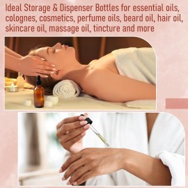 4 Pack, 2 oz Dropper Bottles with 2pcs Glass Pipettes(1ml) - Essential Oils Bottles for Health, Personal Care & Beauty - 60ml Thick Dark Amber Glass Tincture Bottles with Eye Droppers, Leakproof 4 Pack, 2 oz Dropper Bottles with 2pcs Glass Pipettes(1ml) - Essential Oils Bottles for Health, Personal Care & Beauty - 60ml Thick Dark Amber Glass Tincture Bottles with Eye Droppers, Leakproof