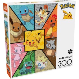 Buffalo Games - Pokemon- Kanto Companions - 300 Piece Jigsaw Puzzle for Adults -Challenging Puzzle Perfect for Game Nights - Finished Size is 21.25 x 15.00
