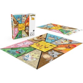Buffalo Games - Pokemon- Kanto Companions - 300 Piece Jigsaw Puzzle for Adults -Challenging Puzzle Perfect for Game Nights - Finished Size is 21.25 x 15.00