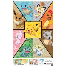 Buffalo Games - Pokemon- Kanto Companions - 300 Piece Jigsaw Puzzle for Adults -Challenging Puzzle Perfect for Game Nights - Finished Size is 21.25 x 15.00