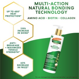 Palmer\'s Amino Bonding Complex Hair Mask, Intense Conditioning Masque Pack with Coconut Oil & Vitamin E, Heat Protectant, Anti Frizz, Adds Shine, Protects Hair Growth, All Hair Types, 12 fl. oz bottle