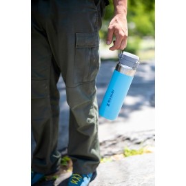 Stanley Quick Flip GO Water Bottle 24 oz | Push Button Lid | Leakproof and Packable for Travel and Sports | Insulated Stainless Steel | BPA-Free | Azure Stanley Quick Flip GO Water Bottle 24 oz | Push Button Lid | Leakproof and Packable for Travel and Sports | Insulated Stainless Steel | BPA-Free | Azure