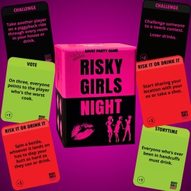 Risky Girls Night - Fun Party Game for Ladies Nights: 150 Spicy Questions and Hilarious Dares, Drinking Games - Bachelorette, Pregame, Birthday Parties Gifts Risky Girls Night - Fun Party Game for Ladies Nights: 150 Spicy Questions and Hilarious Dares, Drinking Games - Bachelorette, Pregame, Birthday Parties Gifts