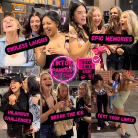 Risky Girls Night - Fun Party Game for Ladies Nights: 150 Spicy Questions and Hilarious Dares, Drinking Games - Bachelorette, Pregame, Birthday Parties Gifts Risky Girls Night - Fun Party Game for Ladies Nights: 150 Spicy Questions and Hilarious Dares, Drinking Games - Bachelorette, Pregame, Birthday Parties Gifts