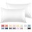 Warmstar 100% Cotton Toddler Pillowcase Set of 2, 600 Thread Count 13x18 Toddler Pillowcases Soft & Breathable, Cotton Travel Pillow Case Cover 13x 18 with Envelope Closure,White