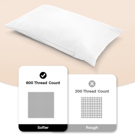 Warmstar 100% Cotton Toddler Pillowcase Set of 2, 600 Thread Count 13x18 Toddler Pillowcases Soft & Breathable, Cotton Travel Pillow Case Cover 13x 18 with Envelope Closure,White Warmstar 100% Cotton Toddler Pillowcase Set of 2, 600 Thread Count 13x18 Toddler Pillowcases Soft & Breathable, Cotton Travel Pillow Case Cover 13x 18 with Envelope Closure,White