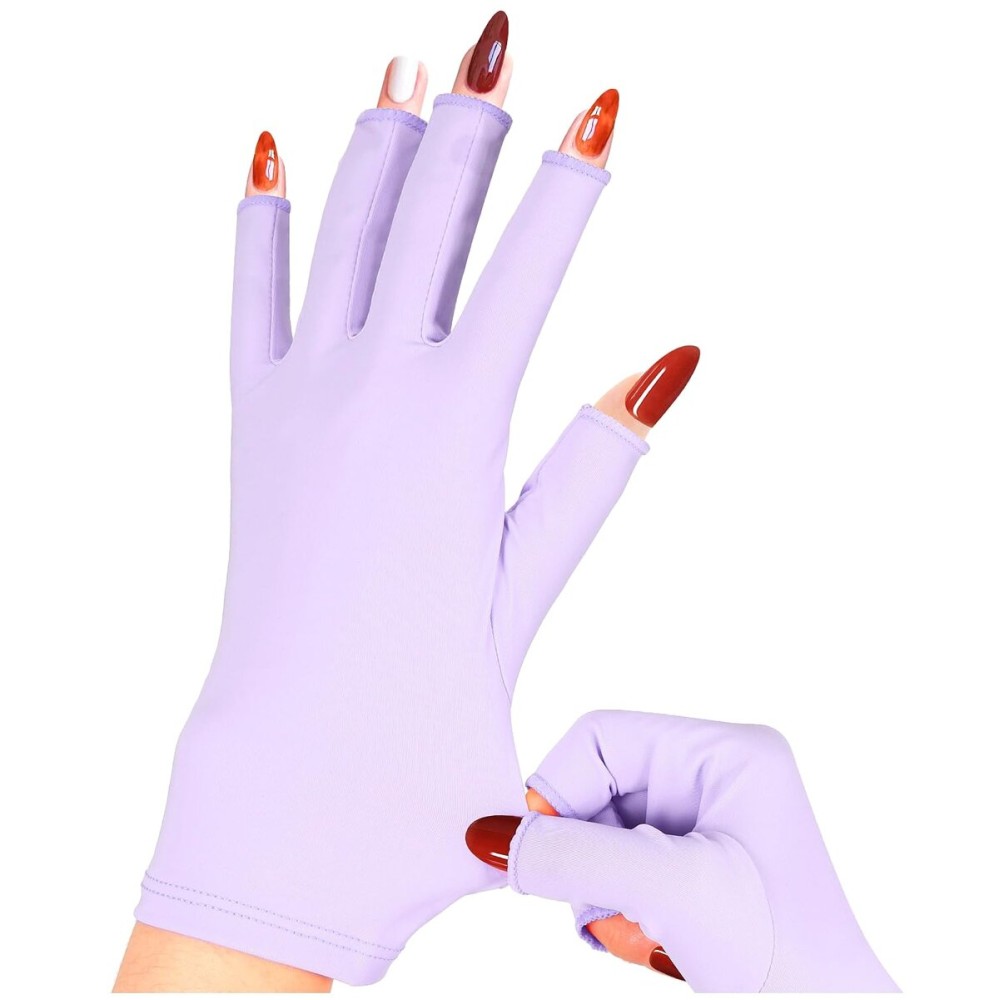 chemotex UV Nail Gloves, Professional UPF50+ Protection UV Gloves for Gel Manicures, Art Skin UV Gloves for Gel Nail Lamp chemotex UV Nail Gloves, Professional UPF50+ Protection UV Gloves for Gel Manicures, Art Skin UV Gloves for Gel Nail Lamp