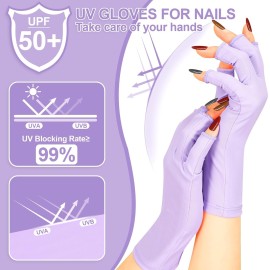 chemotex UV Nail Gloves, Professional UPF50+ Protection UV Gloves for Gel Manicures, Art Skin UV Gloves for Gel Nail Lamp chemotex UV Nail Gloves, Professional UPF50+ Protection UV Gloves for Gel Manicures, Art Skin UV Gloves for Gel Nail Lamp