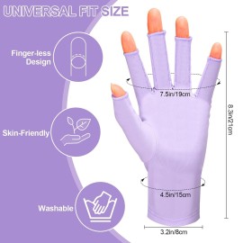 chemotex UV Nail Gloves, Professional UPF50+ Protection UV Gloves for Gel Manicures, Art Skin UV Gloves for Gel Nail Lamp chemotex UV Nail Gloves, Professional UPF50+ Protection UV Gloves for Gel Manicures, Art Skin UV Gloves for Gel Nail Lamp