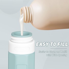 Redfly Travel Bottles for Toiletries, Tsa Approved 3oz Travel Size Containers, Leak Proof Silicone Travel Containers for Toiletries, BPA Free Refillable Travel Accessories for Shampoo Conditioner Gray Redfly Travel Bottles for Toiletries, Tsa Approved 3oz Travel Size Containers, Leak Proof Silicone Travel Containers for Toiletries, BPA Free Refillable Travel Accessories for Shampoo Conditioner Gray