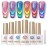 Born Pretty Cat Magnetic Gel Nail Polish 9D Chameleon Holorgraphic Cat Magnetic Eye Gel Polish Glitter Gel Polish Set 6PCS