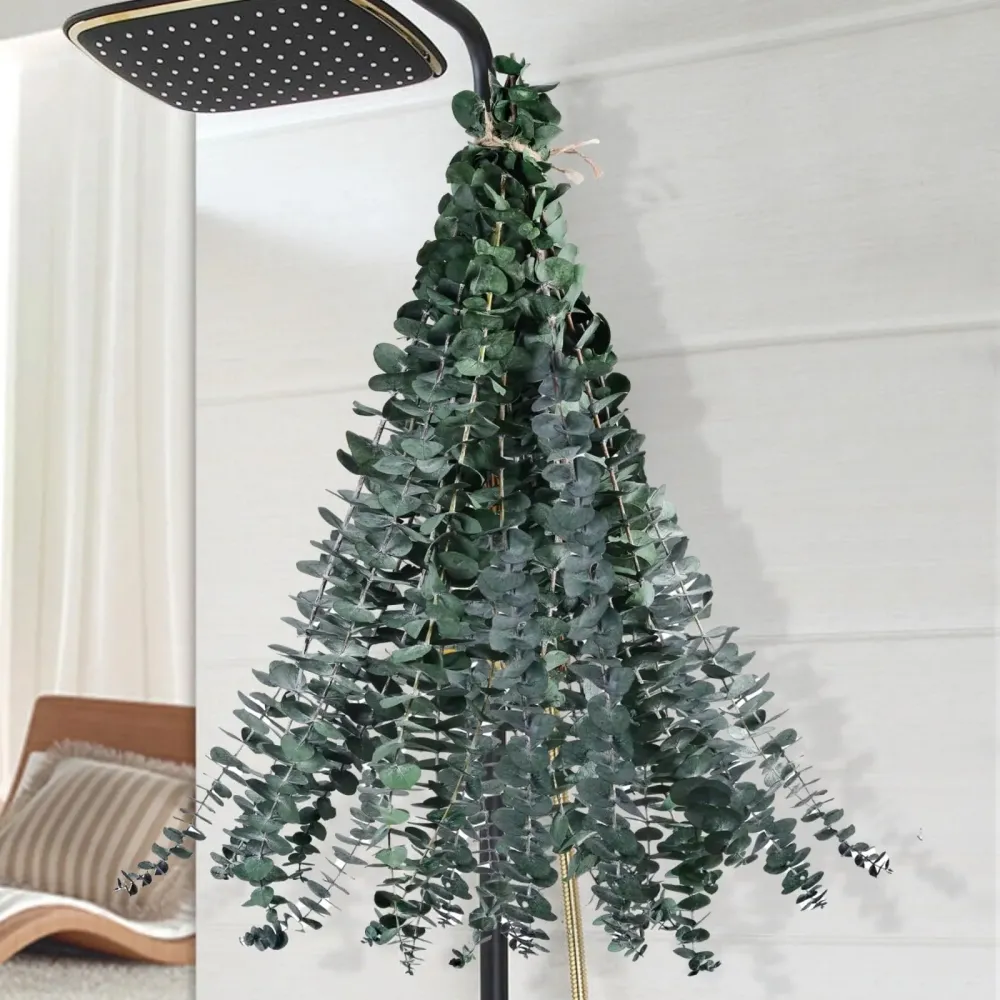12 Pcs Dried Eucalyptus for Shower Hanging - 17\'\' Real Large Preserved Eucalyptus Stems Green Home Decor, 100% Made from Fresh Eucalyptus Leaves, Bathroom Shower Decor, Wedding, DIY 12 Pcs Dried Eucalyptus for Shower Hanging - 17\'\' Real Large Preserved Eucalyptus Stems Green Home Decor, 100% Made from Fresh Eucalyptus Leaves, Bathroom Shower Decor, Wedding, DIY