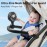 Portable Stroller Fan with Flexible Tripod, 3 Speeds Rechargeable Handheld Personal Fan, 360Rotate Battery Operated Clip On Fan for Car Seat Crib Bike Treadmill Black