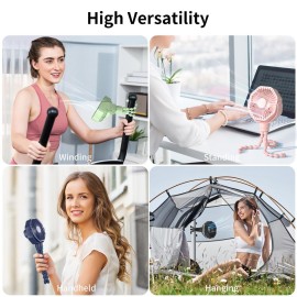 Portable Stroller Fan with Flexible Tripod, 3 Speeds Rechargeable Handheld Personal Fan, 360Rotate Battery Operated Clip On Fan for Car Seat Crib Bike Treadmill Black Portable Stroller Fan with Flexible Tripod, 3 Speeds Rechargeable Handheld Personal Fan, 360Rotate Battery Operated Clip On Fan for Car Seat Crib Bike Treadmill Black