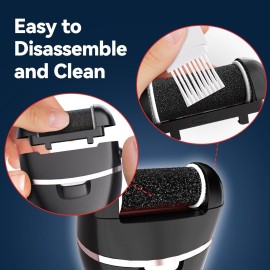 Electric Callus Remover for Feet with Rechargeable Waterproof 17 in 1 Professional Pedicure Kit with 3 Roller Heads 2 Speed Foot Care Tools Perfect for Dead Hard Cracked Dry Skin Electric Callus Remover for Feet with Rechargeable Waterproof 17 in 1 Professional Pedicure Kit with 3 Roller Heads 2 Speed Foot Care Tools Perfect for Dead Hard Cracked Dry Skin