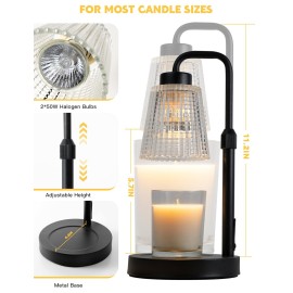 GODONLIF Candle Warmer Lamp with Timer Dimmable, Birthday Gifts for Women Mom, House Warming Gifts New Home Decor, Wax Melt Warmer for Jar Candles with 2 Bulbs GODONLIF Candle Warmer Lamp with Timer Dimmable, Birthday Gifts for Women Mom, House Warming Gifts New Home Decor, Wax Melt Warmer for Jar Candles with 2 Bulbs