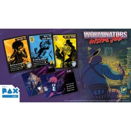 Lynnvander Studios: Worminators: Inside Job - Cooperative Board Game, Buddy Cop Worms Save a City Rotten to The Core, Ages 14+, 1-4 Players, 60 Min