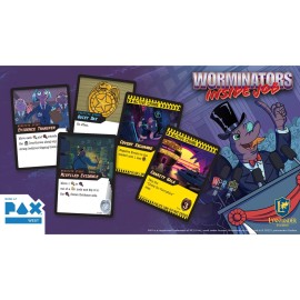 Lynnvander Studios: Worminators: Inside Job - Cooperative Board Game, Buddy Cop Worms Save a City Rotten to The Core, Ages 14+, 1-4 Players, 60 Min
