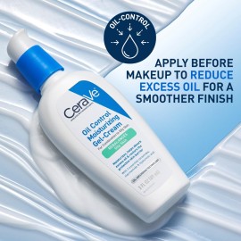 CeraVe Oil Control Moisturizing Gel-Cream, Face Moisturizer for Oily Skin, Niacinamide, Hyaluronic Acid & Oil Absorbing Technology To Rebalance Oily Skin, Non-Comedogenic, Fragrance Free & Oil-Free CeraVe Oil Control Moisturizing Gel-Cream, Face Moisturizer for Oily Skin, Niacinamide, Hyaluronic Acid & Oil Absorbing Technology To Rebalance Oily Skin, Non-Comedogenic, Fragrance Free & Oil-Free