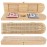 Pacific Shore Games Wooden Cribbage Board Game Set, Continuous 3 Track for 2-3 Players with Card Storage