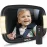 Onco LED Baby Car Mirror with Light - 2 Modes for Day & Night Driving, 100% Shatterproof & Shakeproof Car Mirror for Baby with 360 Rotation