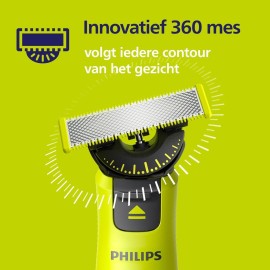 Genuine Philips OneBlade 360 Replacement Blades, For OneBlade Electric Shaver and Trimmer, 3 Pack, Model QP430/60 Genuine Philips OneBlade 360 Replacement Blades, For OneBlade Electric Shaver and Trimmer, 3 Pack, Model QP430/60