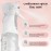 Kitsch Spray Bottle for Hair - Continuous Water Mister with Ultra Fine Mist for Hairstyling, Barbers, Salons, Plants, Versatile Spray Bottles for Cleaning - Made from Recycled Plastic - White, 5 oz