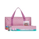 C&H Solutions American Mahjong Set,Mahjong Tiles Set,Purple Pink PU Carrying Bag,166 Premium Tiles,4 All-in-One Rack/Pushers,Western Mahjong with English Manual(Ma Jong,Mah-Jongg, Majiang)