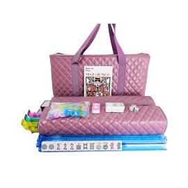C&H Solutions American Mahjong Set,Mahjong Tiles Set,Purple Pink PU Carrying Bag,166 Premium Tiles,4 All-in-One Rack/Pushers,Western Mahjong with English Manual(Ma Jong,Mah-Jongg, Majiang) C&H Solutions American Mahjong Set,Mahjong Tiles Set,Purple Pink PU Carrying Bag,166 Premium Tiles,4 All-in-One Rack/Pushers,Western Mahjong with English Manual(Ma Jong,Mah-Jongg, Majiang)