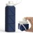 BEAUTAIL Collapsible Water Bottles 20.6oz, Silicone Foldable Portable Travel Water Bottle, Lightweight Reusable Leakproof for Traveling Camping Hiking Cycling Yoga Sports Outdoor, 1 Pack (Dark Blue)