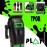 TPOB Play Barber Hair Clippers for Men 7500 RPM with Rubber Green/Black/Pink Grips (Black)