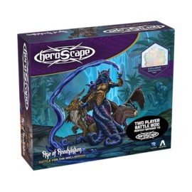 Renegade Game Studios Heroscape: Battle for The Wellspring Battle Box - Standard Edition | 2 Players, Ages 14 and up Contains 6 Unpainted Miniatures, Terrain and Exclusive Wellspring Water Tiles
