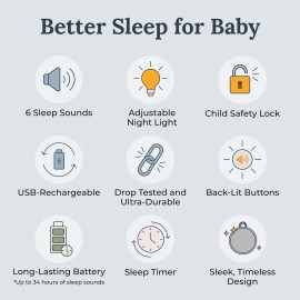 Yogasleep Hushh 2 Portable Sound Machine For Baby and Kids, Backlit Buttons & Night Light, More Durability, 6 Soothing Natural Sounds, Easy To Use Timer, Volume Control & Toddler Lock, Noise Canceling Yogasleep Hushh 2 Portable Sound Machine For Baby and Kids, Backlit Buttons & Night Light, More Durability, 6 Soothing Natural Sounds, Easy To Use Timer, Volume Control & Toddler Lock, Noise Canceling