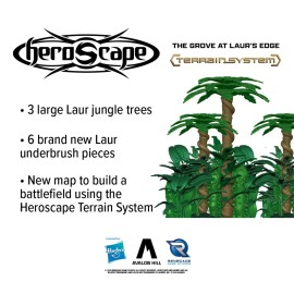 Renegade Game Studios Heroscape The Grove at Laur\'s Edge Terrain Pack | Build New Jungle environments Over which to Battle for Valhalla Contains : 3 Laur Jungle Trees 6 Laur Jungle Underbrush Renegade Game Studios Heroscape The Grove at Laur\'s Edge Terrain Pack | Build New Jungle environments Over which to Battle for Valhalla Contains : 3 Laur Jungle Trees 6 Laur Jungle Underbrush