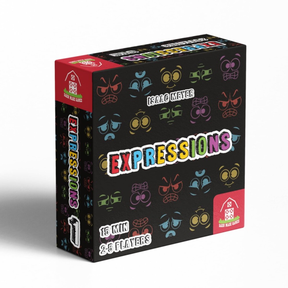 Barn Made Games Expressions Card Game - Cooperative Fun Interactive Family Game, 2-5 Players, 15 Minute Playtime Barn Made Games Expressions Card Game - Cooperative Fun Interactive Family Game, 2-5 Players, 15 Minute Playtime