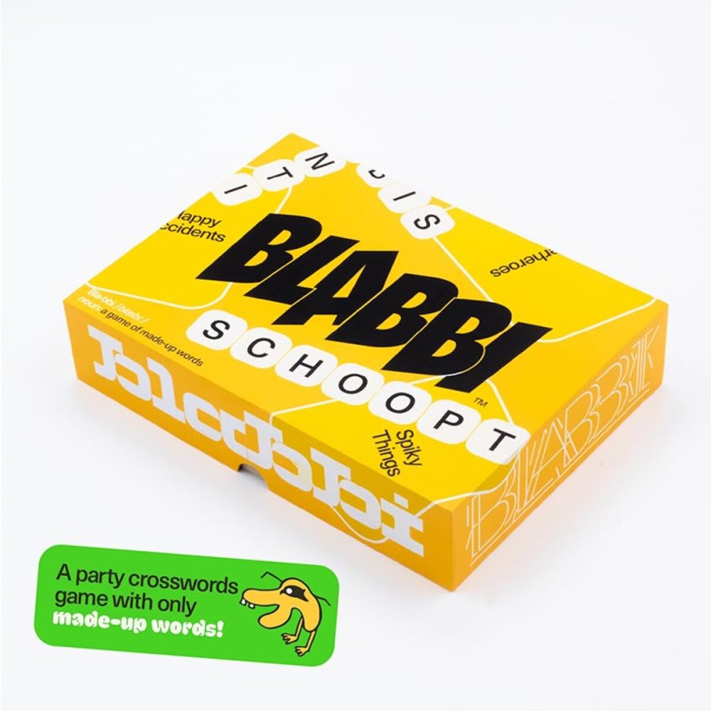 Blabbi, The Game of Made-Up Words. Viral Funny Party Word Board Game for Adults, Teens, and Kids 14+. Easy to Learn (Base Edition)